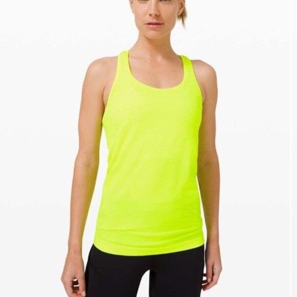 Lululemon Size 4 Swiftly Tech Tank Racerback Neon Yellow - Picture 1 of 5